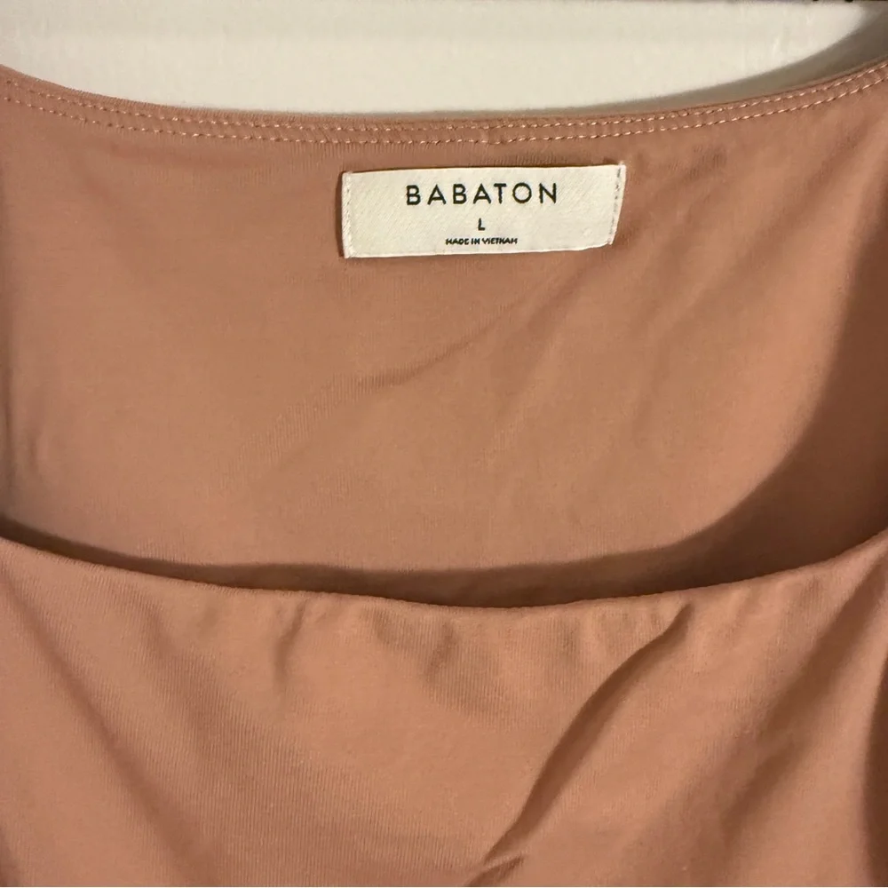 Babaton by Aritzia One Piece Tan Bodysuit Womens Large - Picture 2 of 8